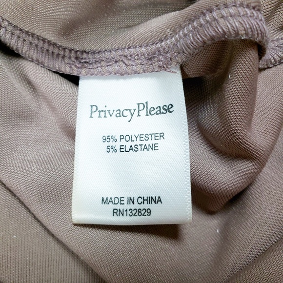 Privacy Please Mocha Downtown Slip Velvet Dress XS - Picture 8 of 8